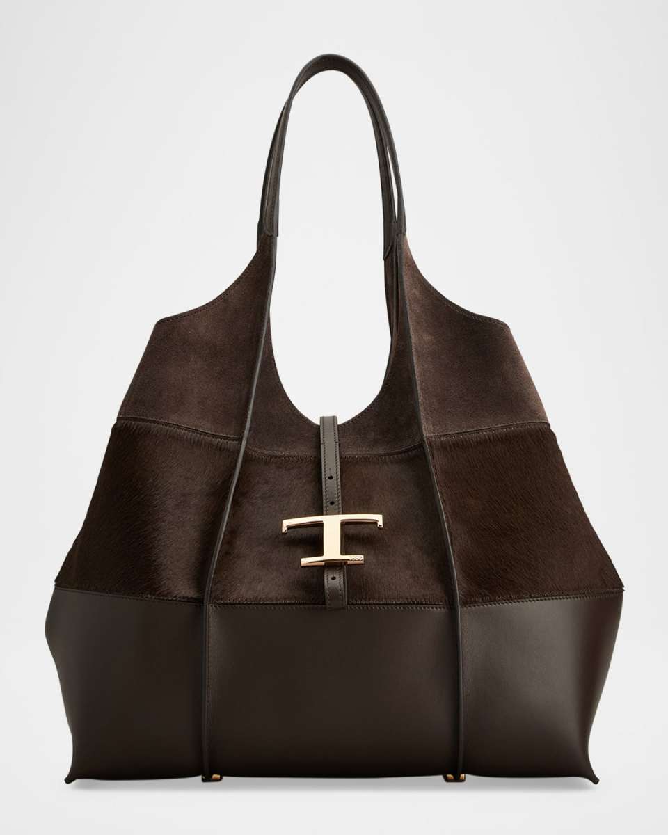 Medium Mixed Calfskin Timeless Tote Shopping Bag